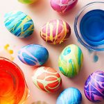 Tie dyed Easter eggs